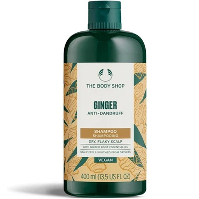 The Body Shop Ginger Anti-Dandruff Shampoo 400ml Vegan For Dry Flaky Scalp