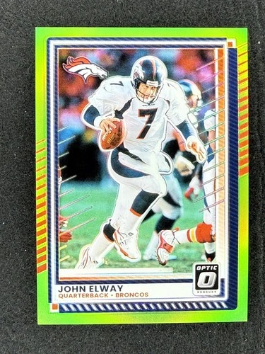 2025 Donruss Optic Lime Green /50 #171 John Elway, Denver Broncos