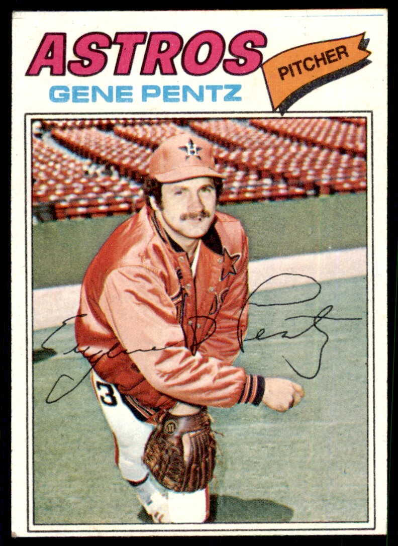 1977 TOPPS GENE PENTZ ROOKIE HOUSTON ASTROS #308