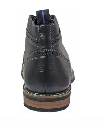 Nunn Bush Ozark Plain Toe Chukka Boot Black COLOR Tumbled 