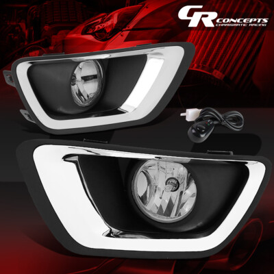 2015 TAHOE Fog Lights Clear Lens Fog Lights With Chrome Trim Bezel & Switch For 2015-2020 Chevy Colorado G-plus Fog Light With Switch - Foto 7