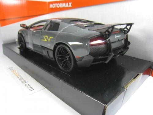 LAMBORGHINI MURCIELAGO LP 670-4 SV 1/24 MOTORMAX (GREY) - Imagen 3 de 4