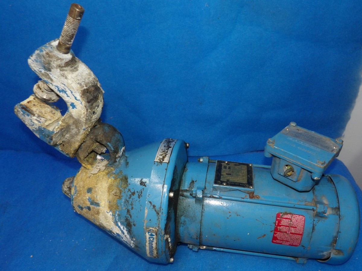 Chemineer Z03521-021F Mixer w/ Baldor VL5023A 1HP 1725RPM Motor +