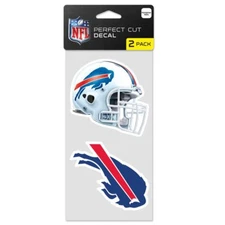 Wincraft Buffalo Bills Perfect Cut Decal Set of two 4"x4"
