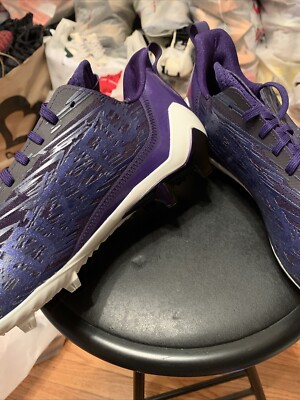 Adidas Adizero Football Cleats Purple White Shoes HP8751  display picture 3
