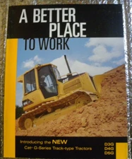 Factory 2001  Cat G Series Track Type Tractors Dealership Spec Brochure catalog