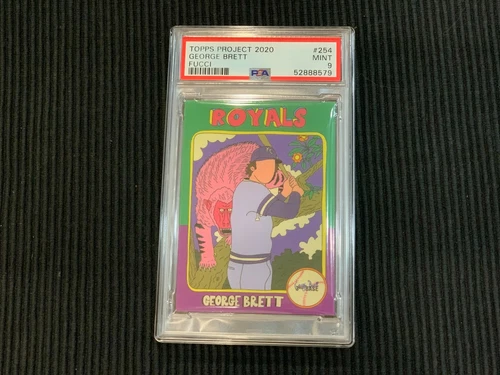 2020 TOPPS PROJECT #254 GEORGE BRETT / FUCCI *PSA 9 MINT*  ROYALS