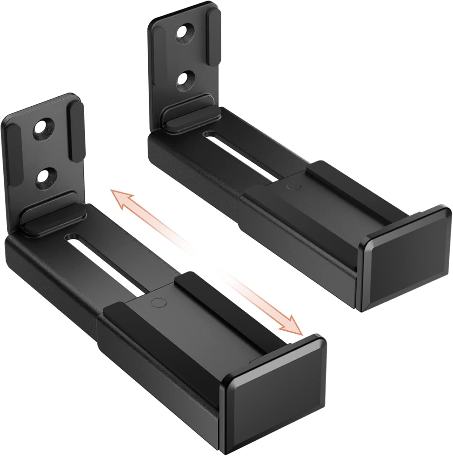 Soundbar Mount, Universal Dual Soundbar Wall Mount for Most of Soundbars, Hold u-image