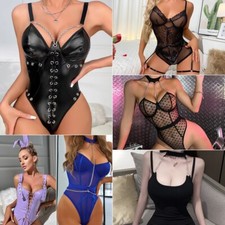 Women's Sexy Lingerie Lace Babydoll Bodysuit Tops Nightwear Sleepwear Underwear