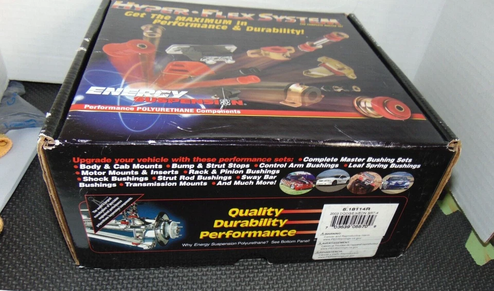 Sistema Energy Suspension 5.18114R Hyper-Flex para Dodge Neon 03-05 Foto 3 de 4