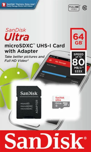 SanDisk Micro SD Card Ultra 16GB 32GB 64GB 128GB 256GB TF SDHC/SDXC Class 10 Lot - Image 4 of 4