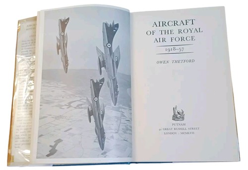 Owen Thetford AIRCRAFT OF THE ROYAL AIR FORCE 1918-1957 1st Putnam 1957 HC/DJ - Picture 5 of 7