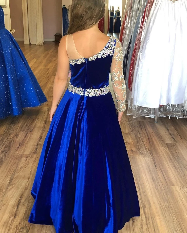 Teens Preteen Girl Pageant Dress Ballgown Little Kid Birthday Formal Party Gown - Image 4 of 4
