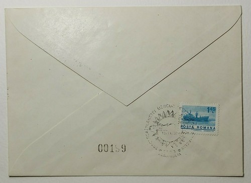 1986 Romania Mercury's Transit of the Sun Planetary Align First Day Cover #1033 - Picture 2 of 2