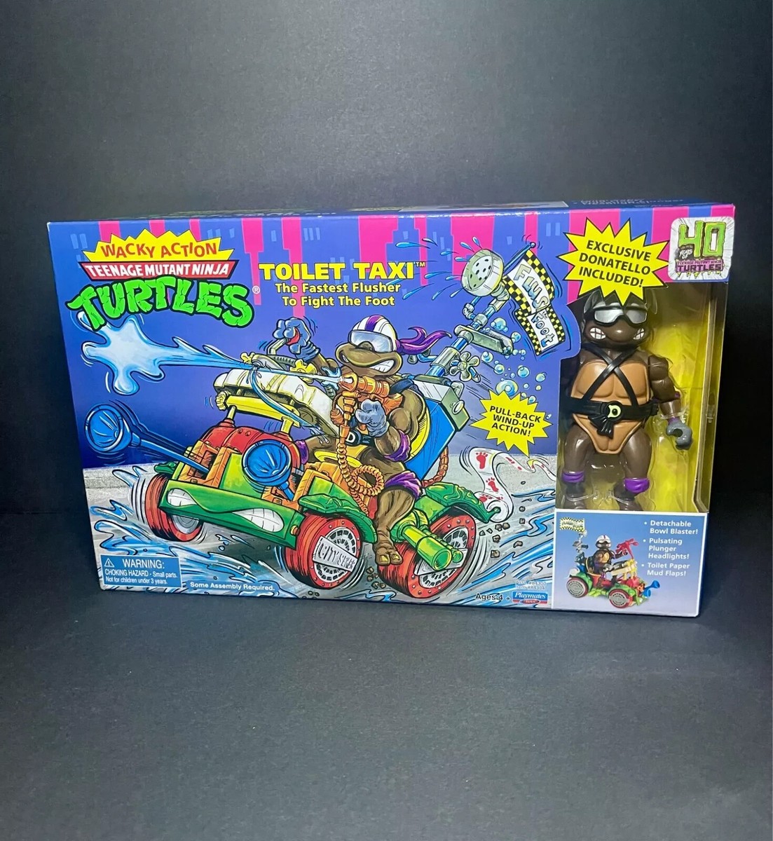 【未開封】再販版 タートルズ ドナテロ トイレットタクシー ToiletTaxi TMNT 40th Anniversary Toilet Taxi NEW! FACTORY SEALED! *In Hand