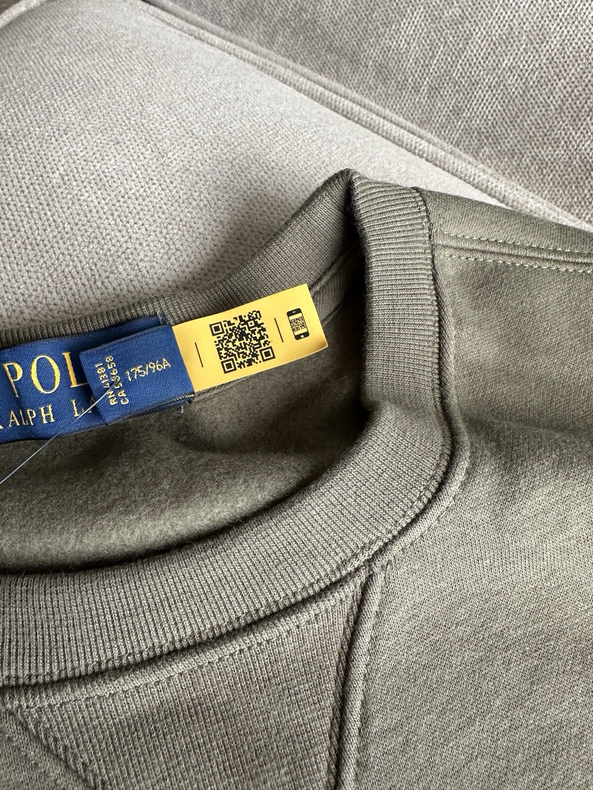 Polo Ralph Lauren Polo Bear & Big Pony Felpa in Pile M Medium Oliva Uomo