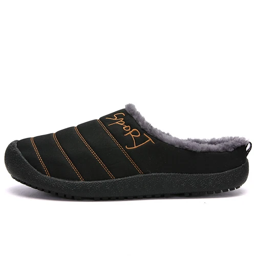 Winter Cotton Slippers Waterproof Plush Lining Warm Men Women Slippers Outdoor- - Picture 28 of 65