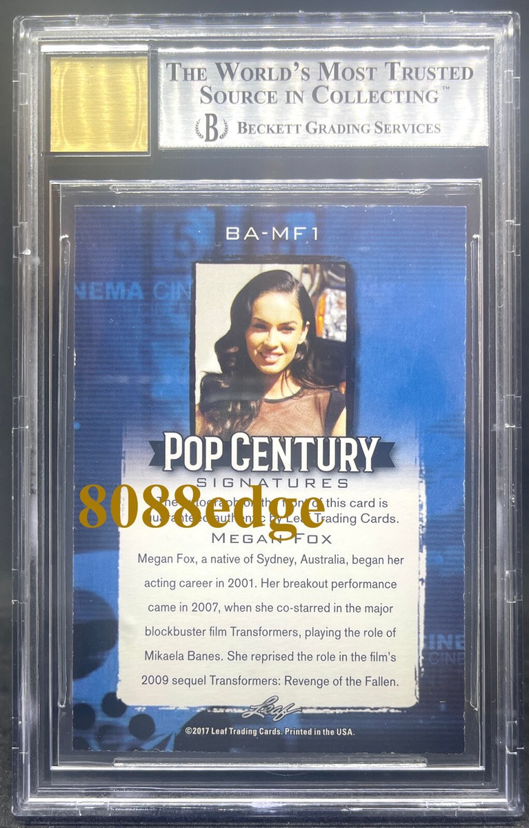 2017 POP CENTURY AUTO: MEGAN FOX #1/1 AUTOGRAPH 