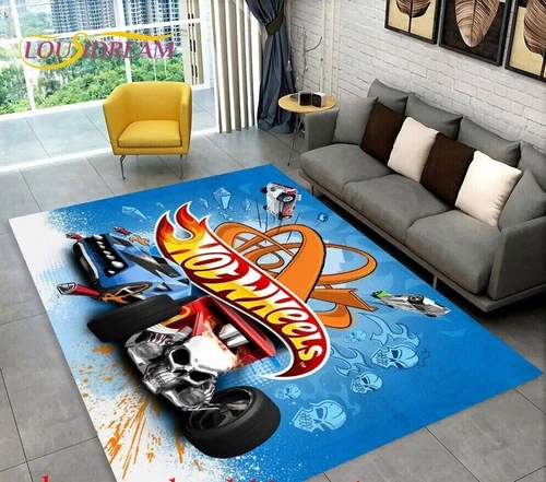 Alfombra 3D Hot Wheels Alfombra Salón Alfombrilla Alfombra Antideslizante DE - Imagen 4 de 14