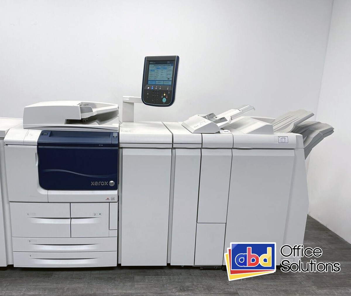 Xerox D136 Monochrome Production Copier Printer Booklet Maker