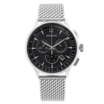 *AUTHORIZED DEALER* MOVADO Circa Chronograph Black Dial