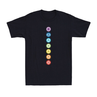 Spiritual 7 Chakra Meditation Yoga Psychedelic Gift Novelty Unisex T-Shirt