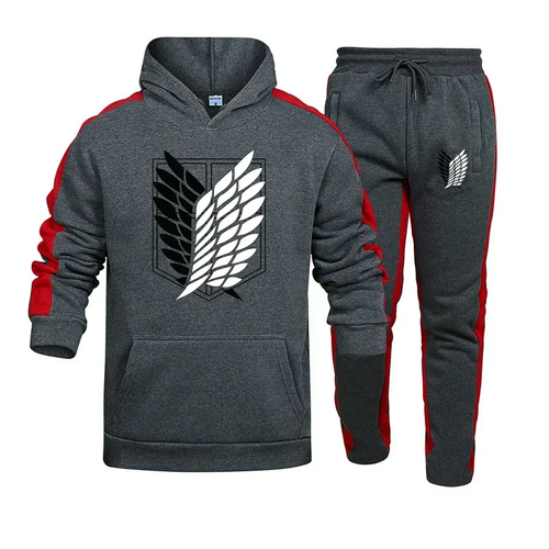 Tracksuit Suit Set Men's Sport Jacket Pants Jogging Track and Full Men’s Suits - Picture 3 of 13