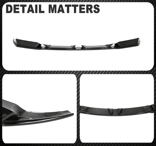 Carbon Frontlippe Front Spoiler Lippe Passt für BMW F97 X3 M F98 X4 M 2019-2023 - Picture 11 of 11