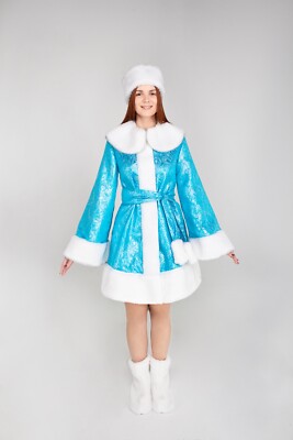 Snow maiden blue costume, Christmas outfit, dress | eBay