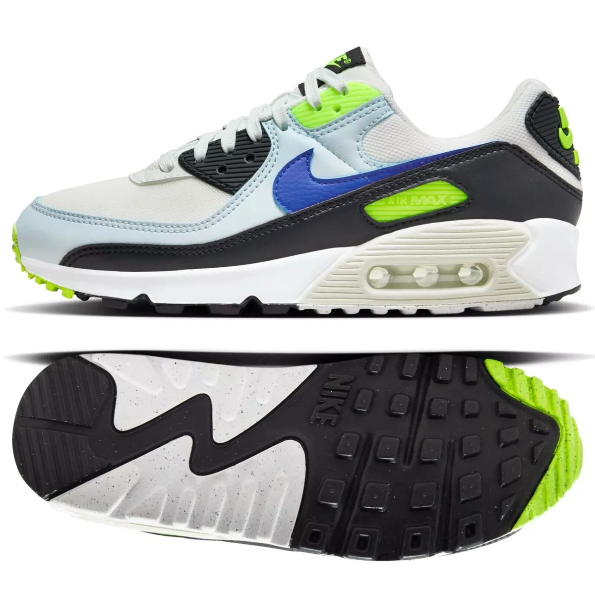 Nike Air Max 90 シューズ US 7.5 Size 7.5 - Nike Air Max 90 Low Black White for sale online