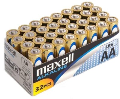32 Batterien Mignon AA LR6 MAXELL Alkaline Batterie LR06 ideal für Lichterkette