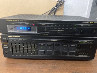 Marantz Quartz Synthesized Stereo Tuner At-70 & Amplifier Pm-70