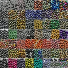 Natural Gemstone Round Spacer Beads 4mm 6mm 8mm 10mm 12mm Wholesale Assorted