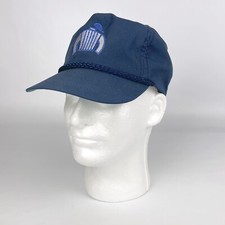 VTG Blue Referee Uniform Logo Strap Back Adjustable Rope Hat Cap Made in USA
