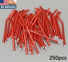 Dental 3-Way Air Water Syringe Disposable Spray Tips Triple Nozzles Tubes red