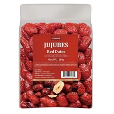 Jujube Red Dates 16oz Selected Dried Fruit Big & Delicious 100% Natural
