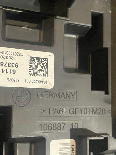 BMW 3 SERIES F30 F31 Fuse Box 2012 - 2015 933788001 - Picture 6 of 6