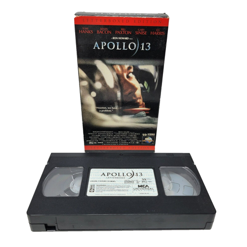 Apollo 13 VHS Tape Movie Tom Hanks Letterboxed Edition 1995 Tested Works