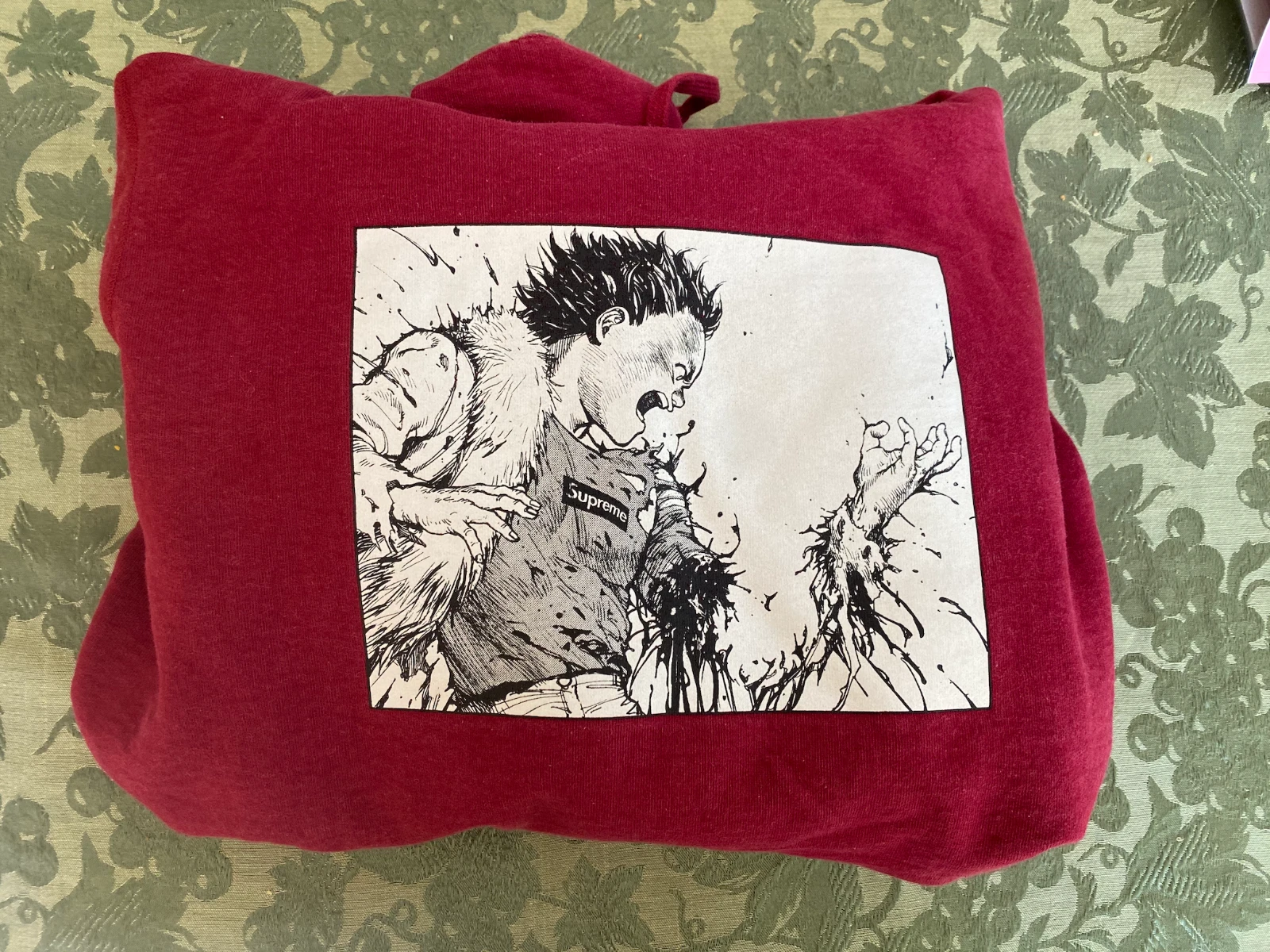 Sweat à capuche Supreme AKIRA Arm Box Logo Rouge M Medium Hoodie FW17 Anime