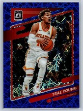 2021-22 Donruss Optic Trae Young Blue Velocity Prizm Atlanta Hawks #51