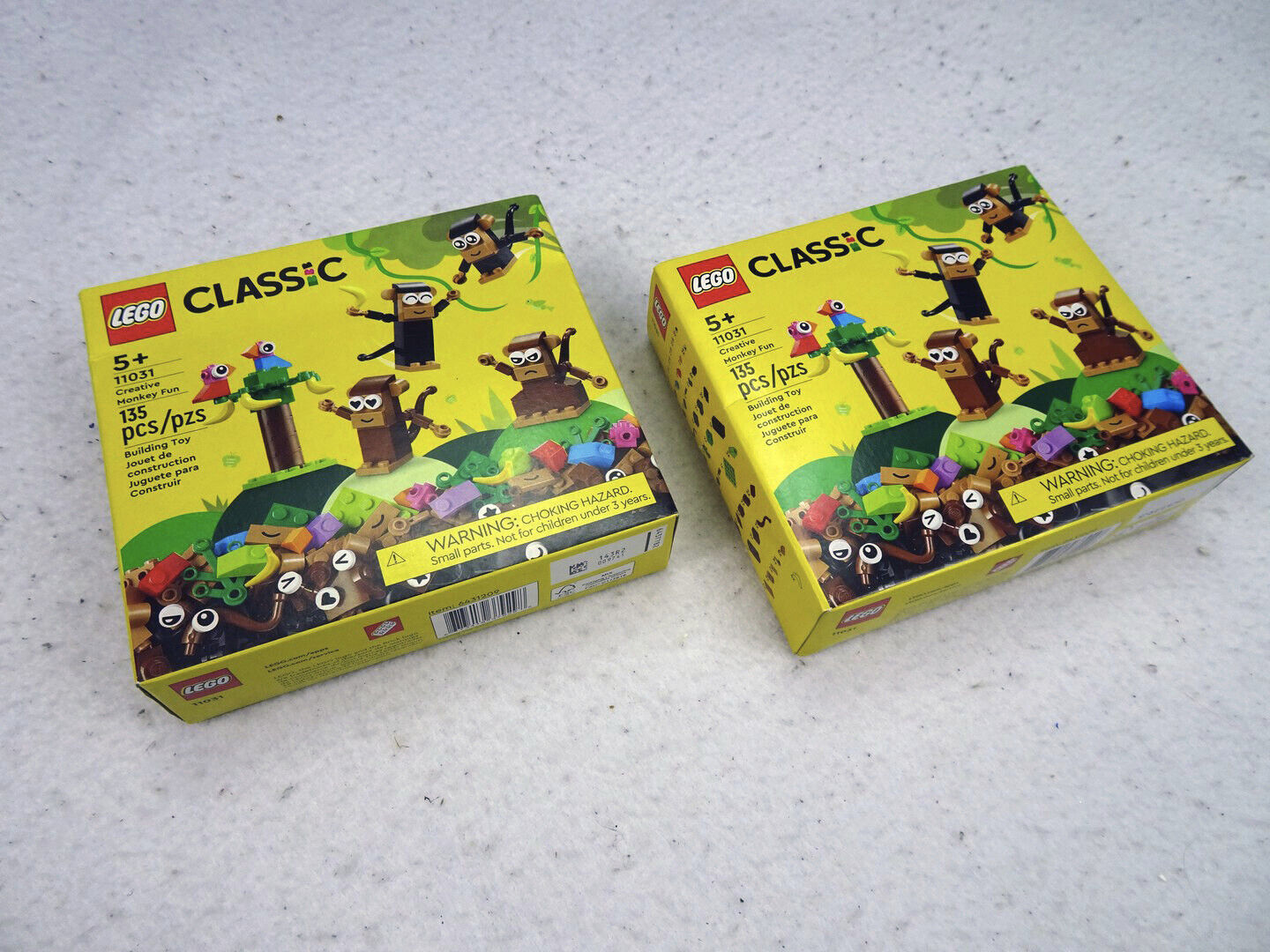 (2x) PAIR - LEGO CLASSIC Creative Monkey Fun 11031 (135 Pieces)