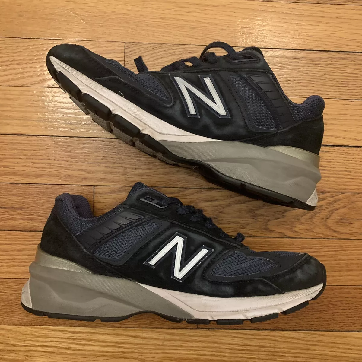 New Balance 990V5 Navy Size 8.5 Used B Shoes Rare Made In The USA