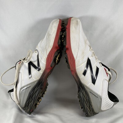 New Balance Mens 2004 NBG2004 White Golf Cleats Shoes Size  display picture 1