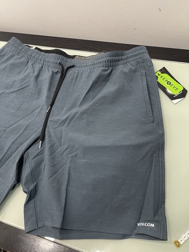 MENS VOLCOM Blue DRAWSTRING SWIM BOARD SHORTS SIZE XXL 4 Way Stretch - Picture 21 of 24