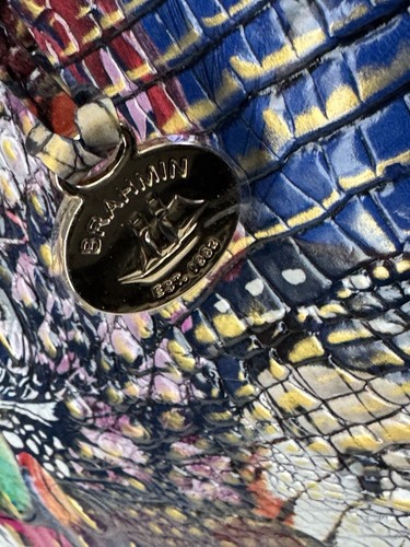 Brahmin Large Duxbury Satchel Metamorphosis Melbourne Genuine Leather Colorful - Picture 7 of 12