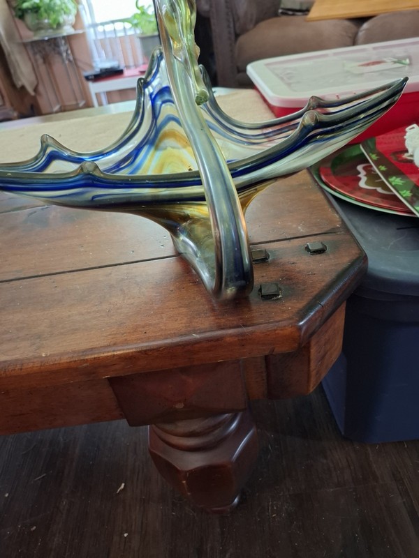 Beautiful Glass Swan Candy Dish 15"long 9" Tall  And 14" Wide