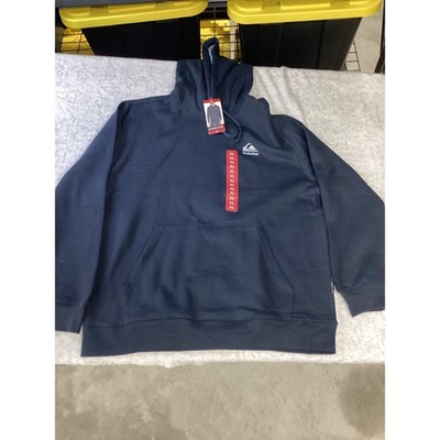 Quiksilver Mens Hoodie Navy Blue Graphic Touch of Paradise Sweatshirt XL New