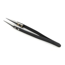 Anti-Static Ceramic Tweezers ESD Heat Resistant Insulated Pointed Tip Pliers gg