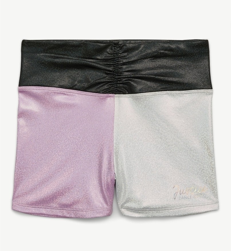 Justice Cinch Waistband Dance Shorts for Girls with Butterfly