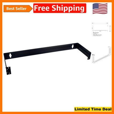 Universal 1U Hinged Wall Mount for Data Networks - Heavy-Duty Iron Construction